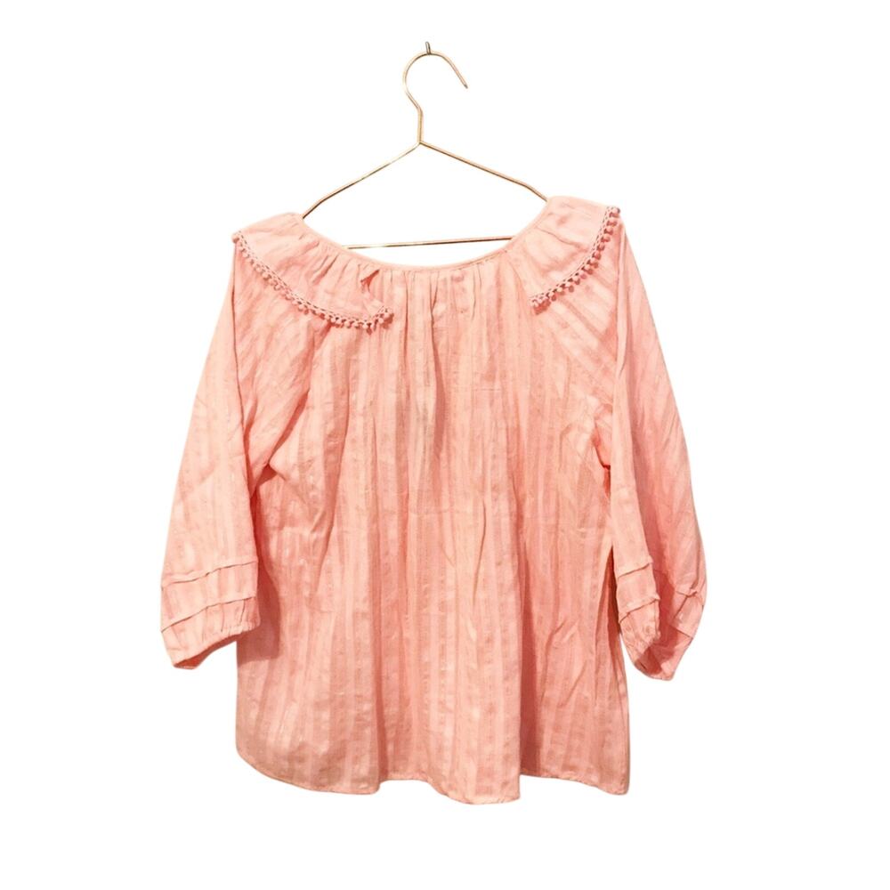 Hester and Orchard slight v neck with Pom detail and silver threading NWT - Picture 2 of 7